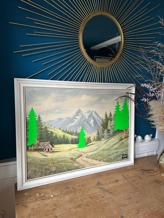 #51 clowdy summer in green 57,5 x 67cm XL