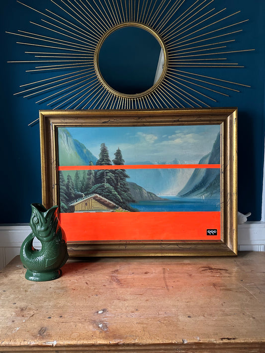 #18 striped lake 63,5 x 84cm XL