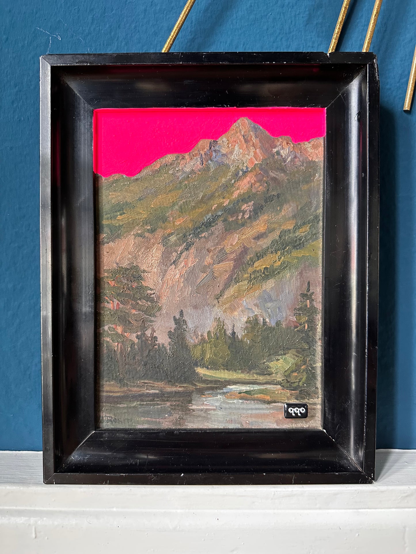 #41 small mountains fluo pink 25 x 19,5cm S