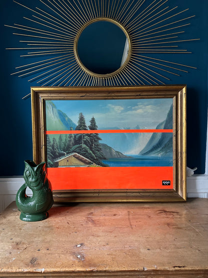 #18 striped lake 63,5 x 84cm XL