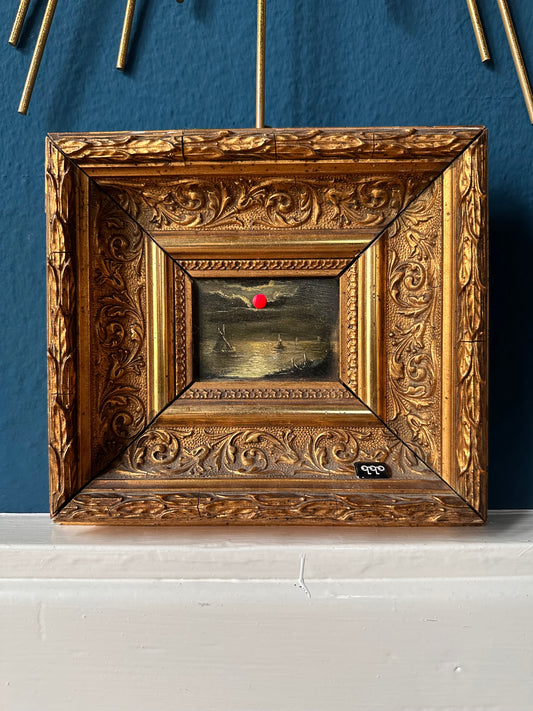 #44 little moon big gold 18 x 20cm S