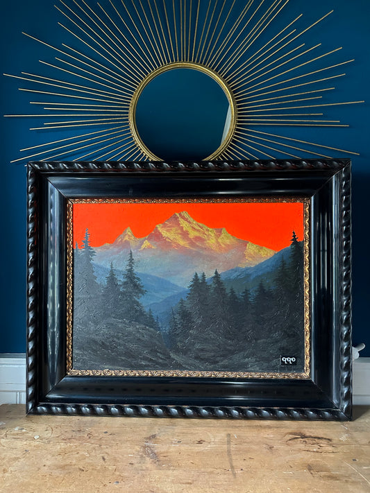 #39 Berge in Flammen 69 x 87cm XXL