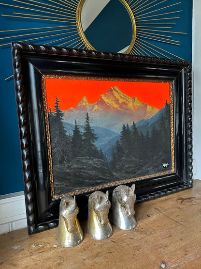 #39 Berge in Flammen 69 x 87cm XXL