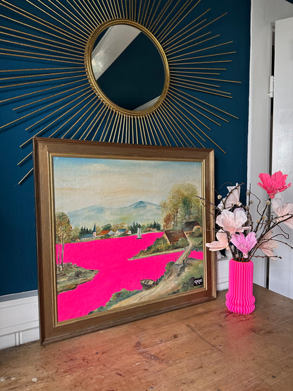 #19 the lake fluo pink 58 x 64,5cm L