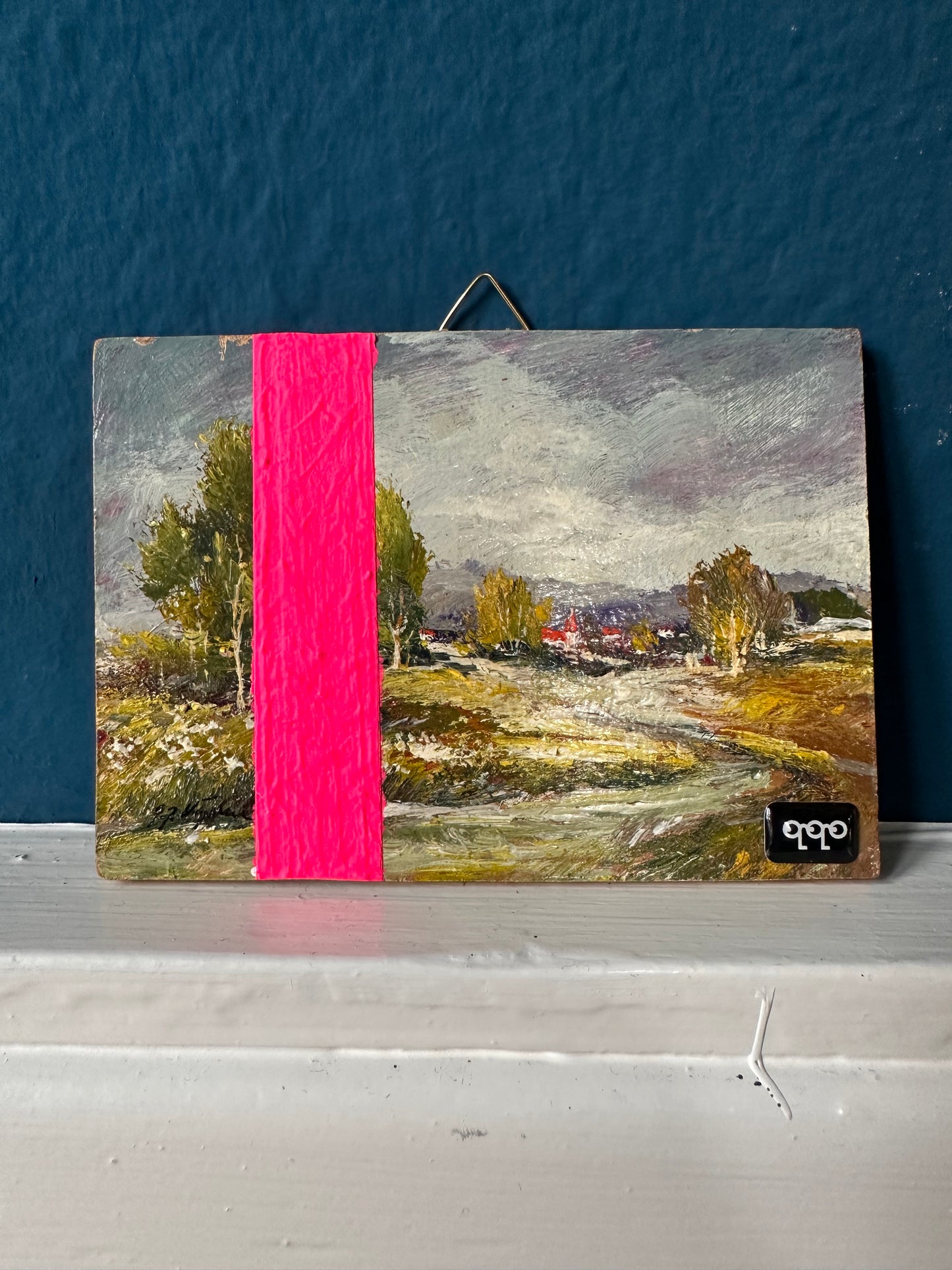 #53 pink stripe 12,5 x 9cm XS