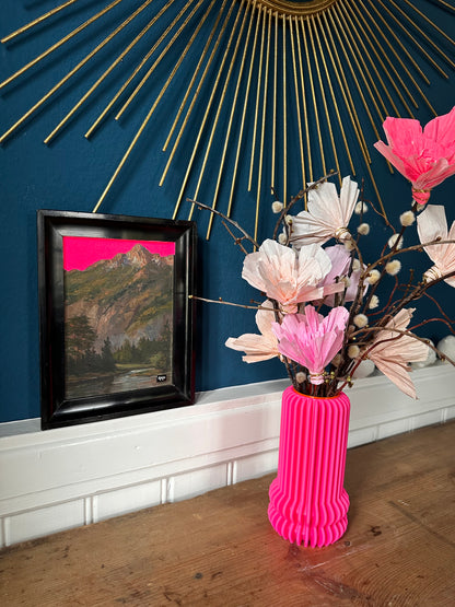 #41 small mountains fluo pink 25 x 19,5cm S