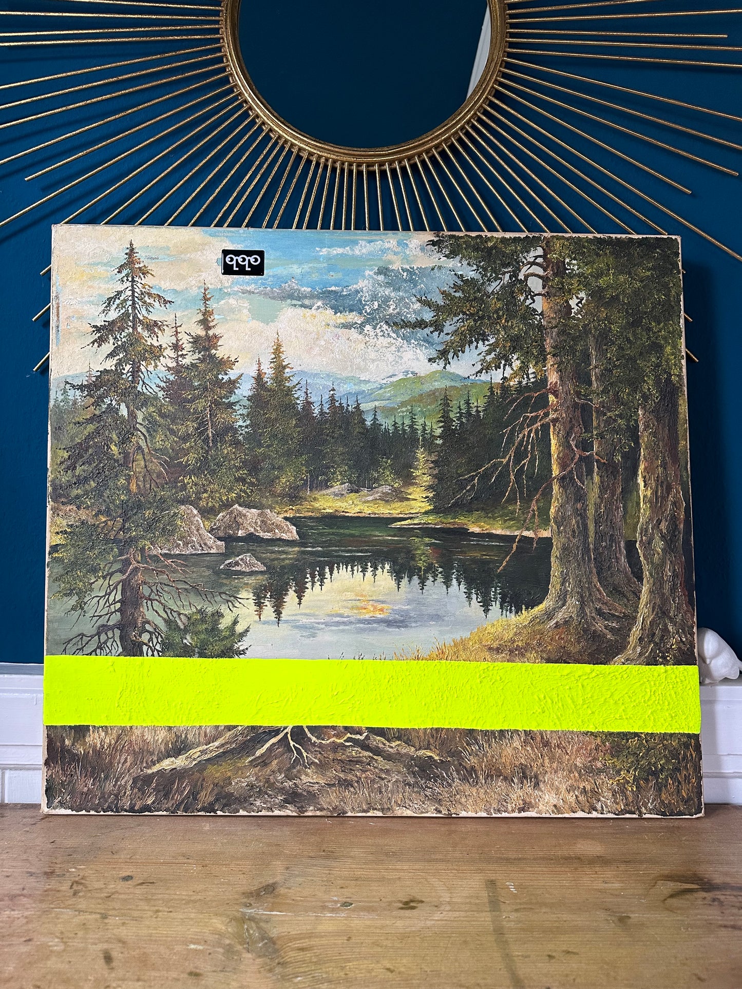 #21 striped Lake 60 x 66cm L