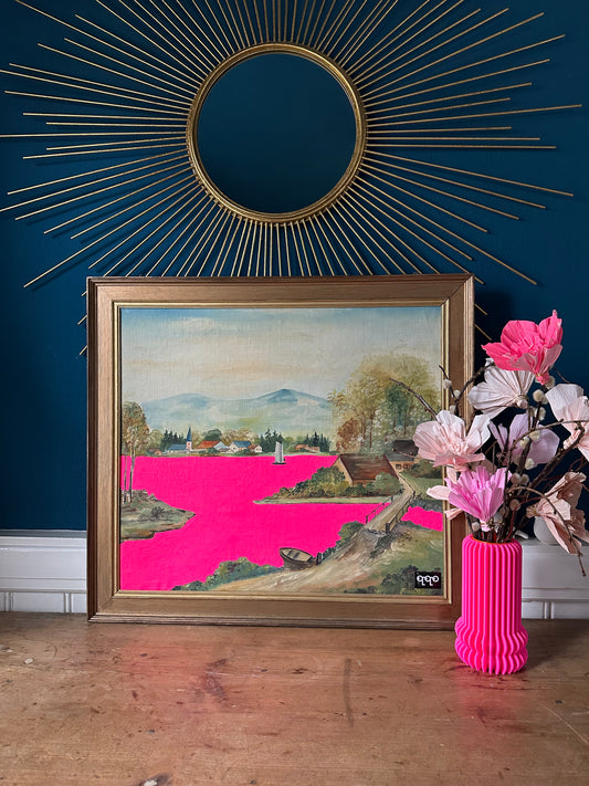 #19 the lake fluo pink 58 x 64,5cm L