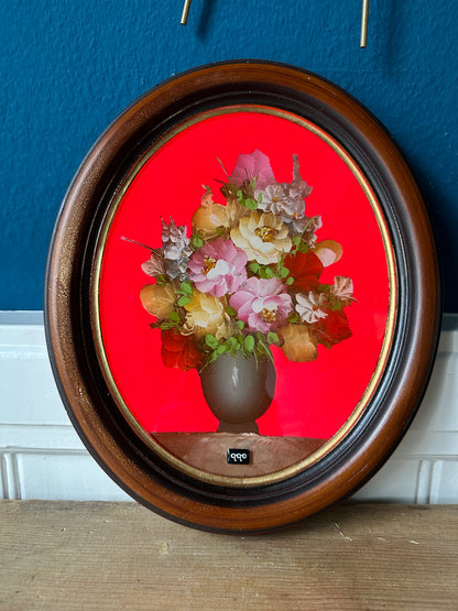 #5 happy flowers fluo red 31,5 x 26,5 cm S