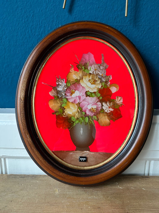 #5 happy flowers fluo red 31,5 x 26,5 cm S