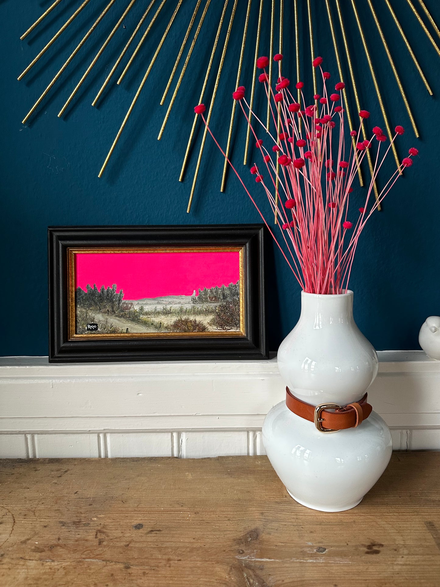 #42 pinky landscape fluo pink 19 x 30cm M